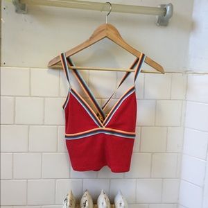 Cutest rainbow tank! Never worn!